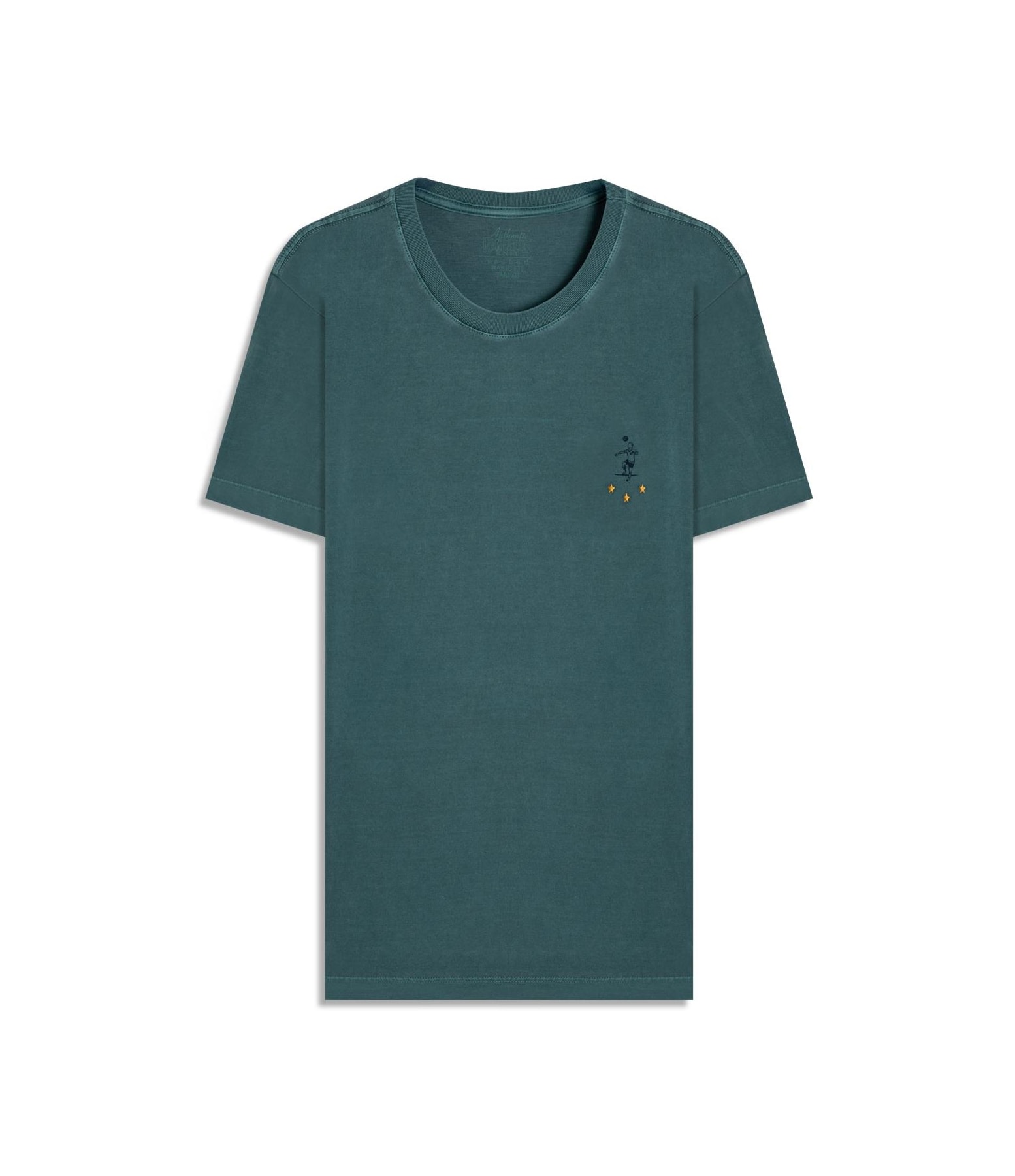 T-Shirt Washed Pley Verde