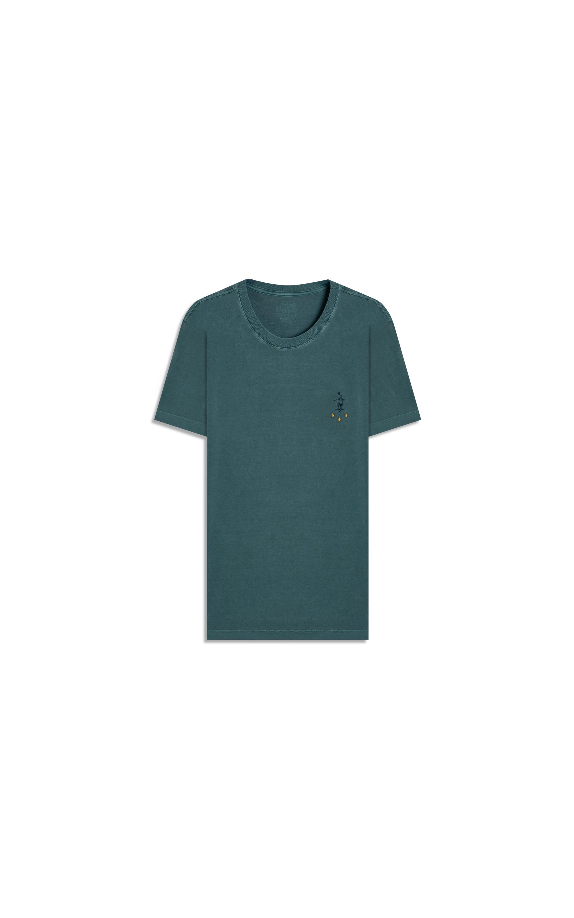 T-Shirt Washed Pley Verde