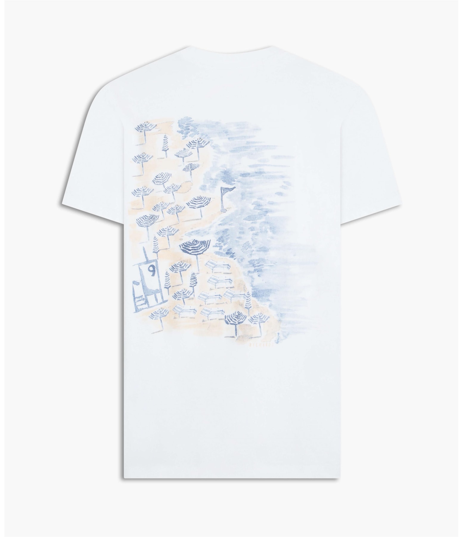 T-Shirt Washed Posto 9 Branco