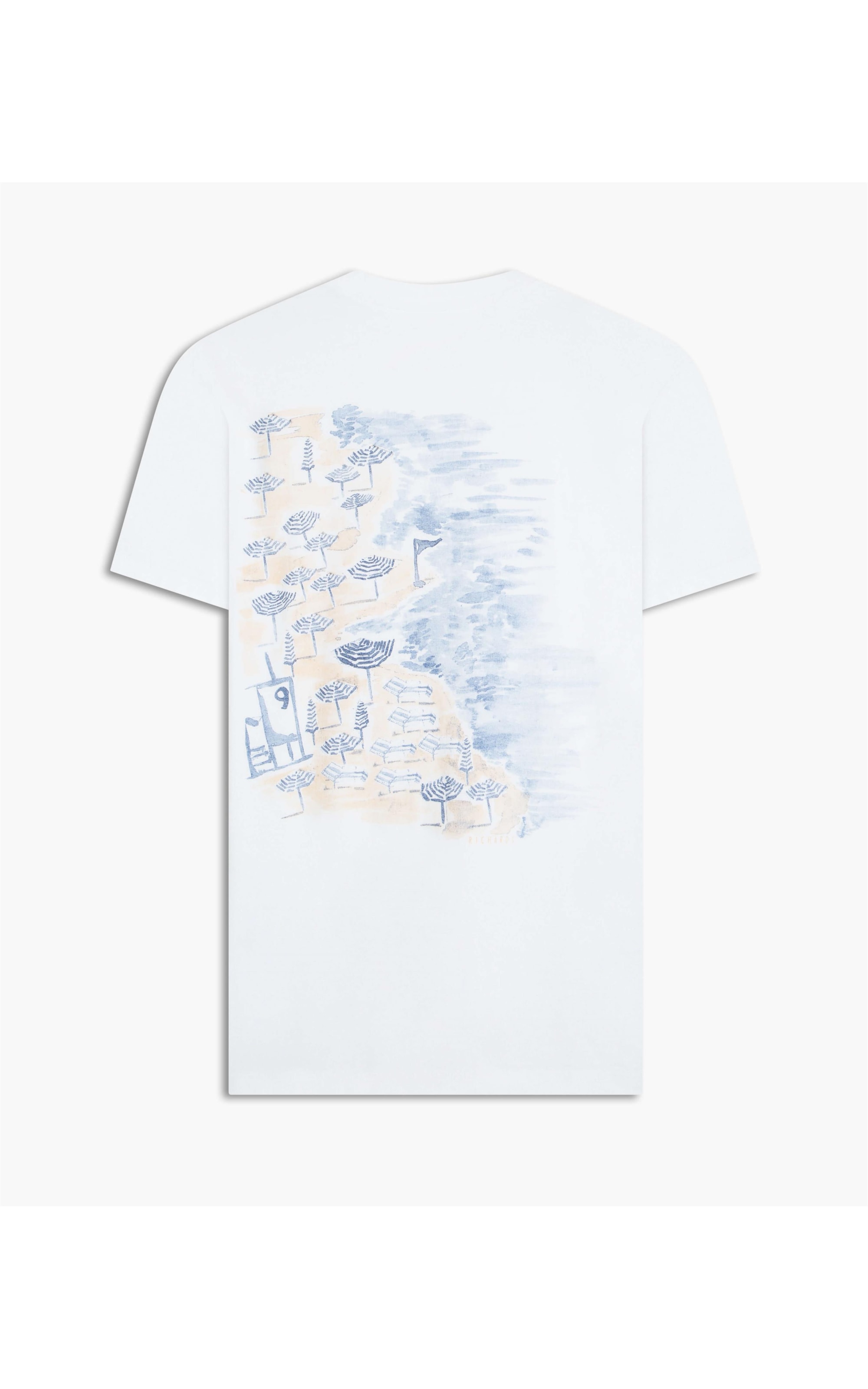 T-Shirt Washed Posto 9 Branco