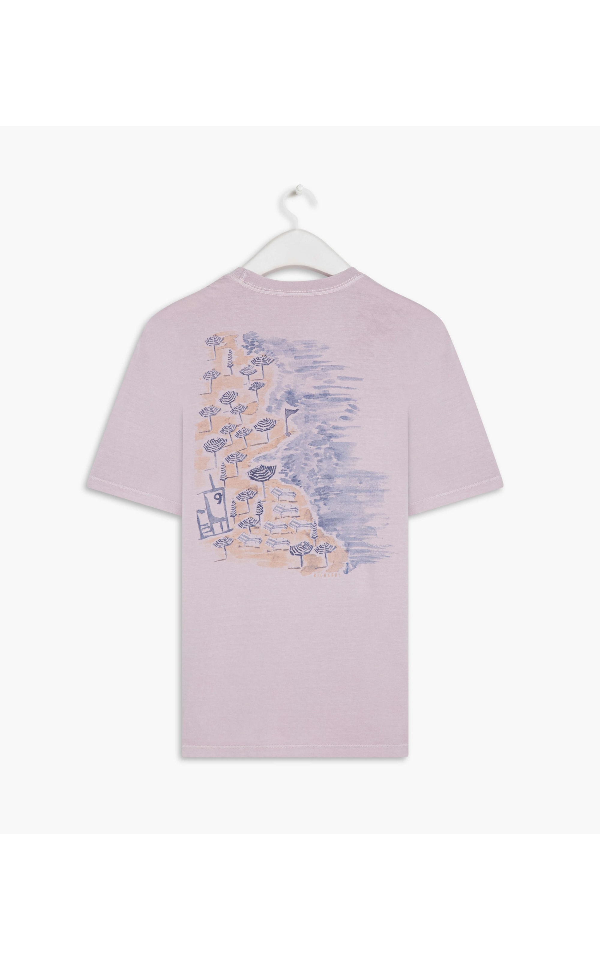 T-Shirt Washed Posto 9 Lilas