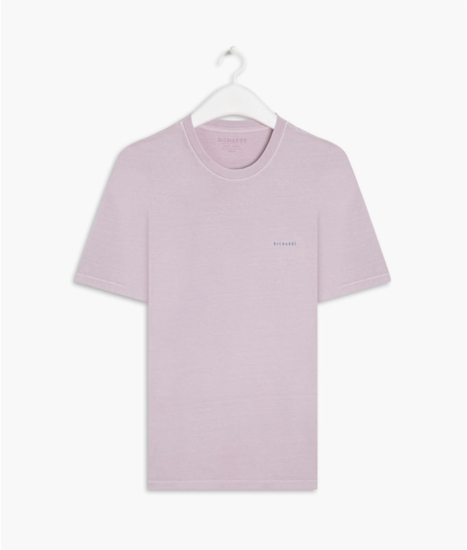 T-Shirt Washed Posto 9 Lilas