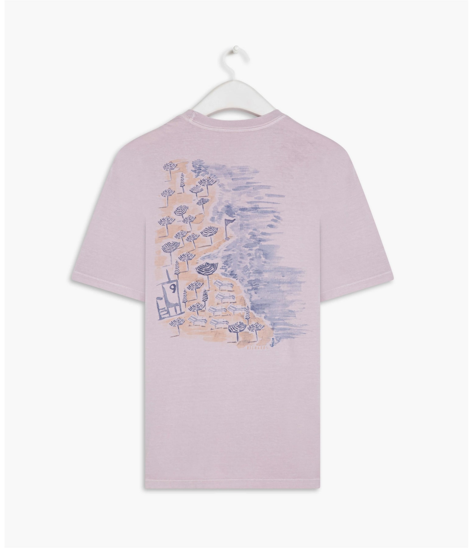 T-Shirt Washed Posto 9 Lilas