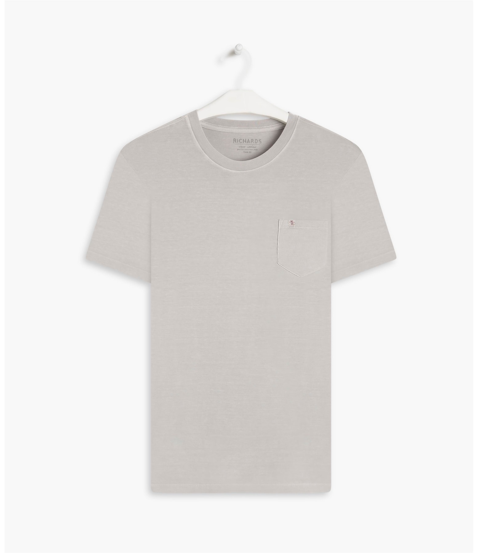 T-Shirt Washed Prata