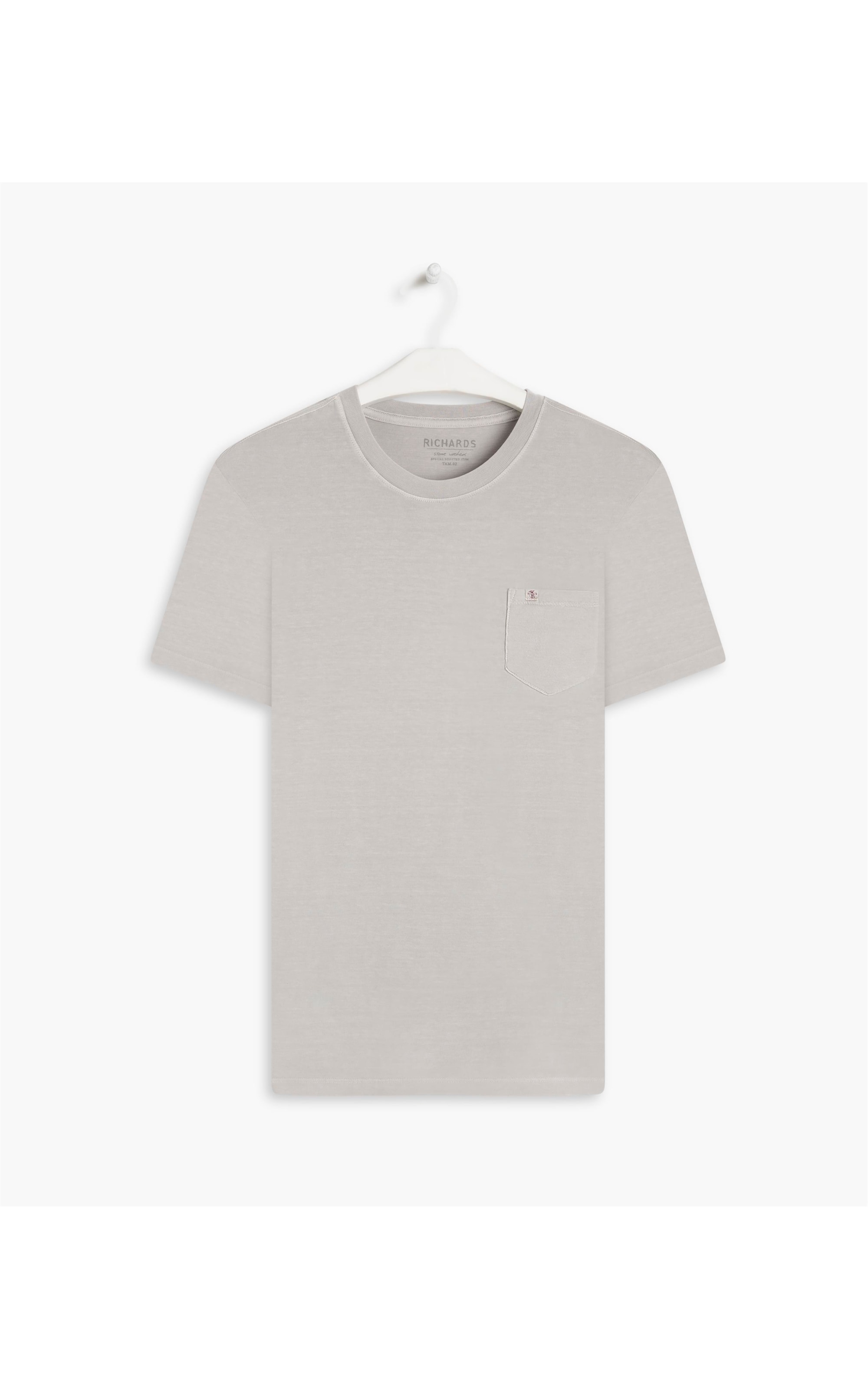 T-Shirt Washed Prata
