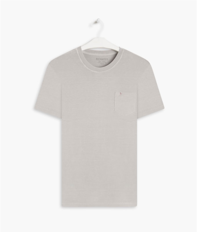 T-Shirt Washed Prata