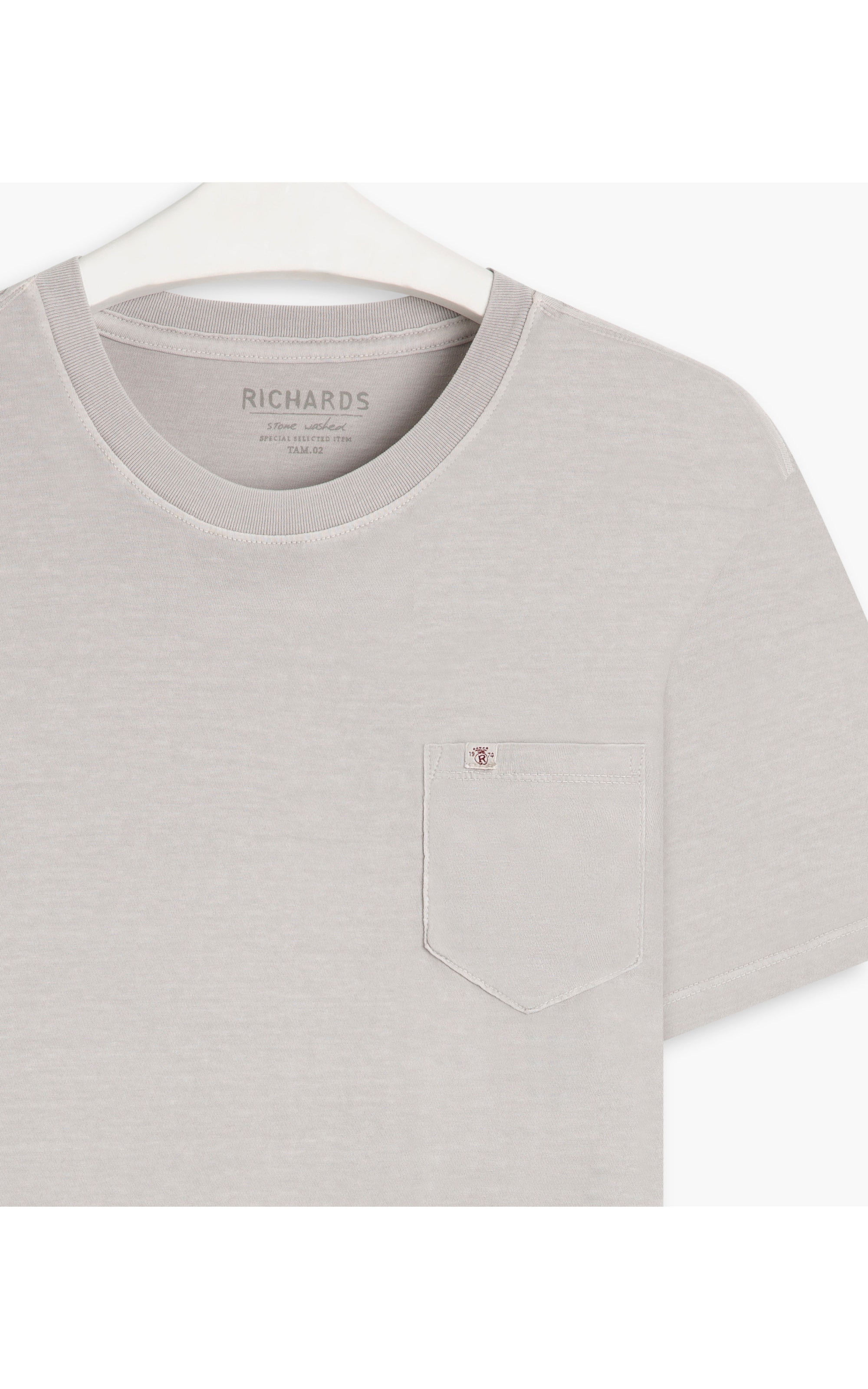 T-Shirt Washed Prata