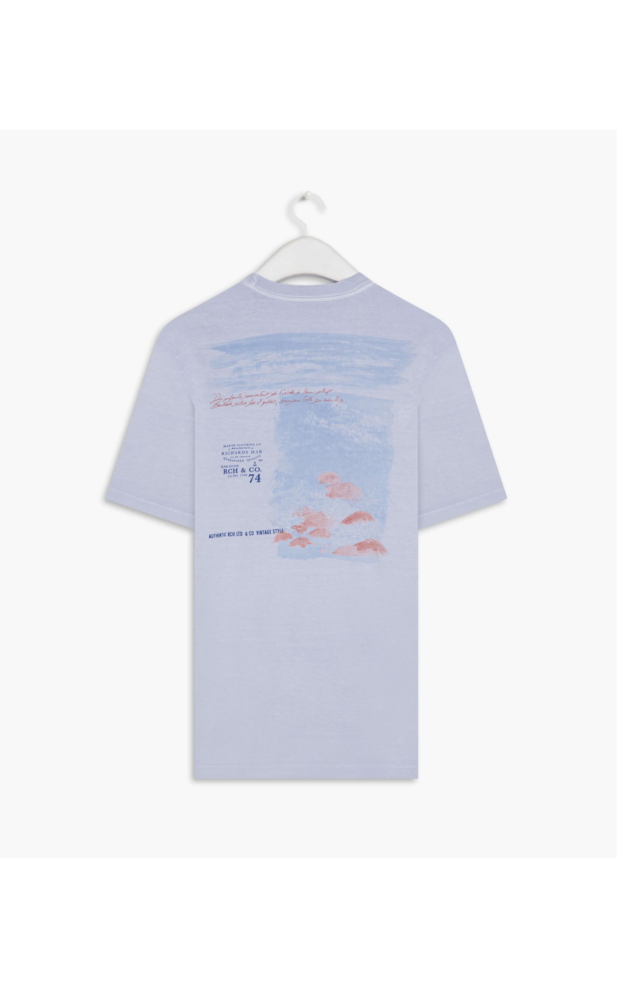 T-Shirt Washed River Azul Seco