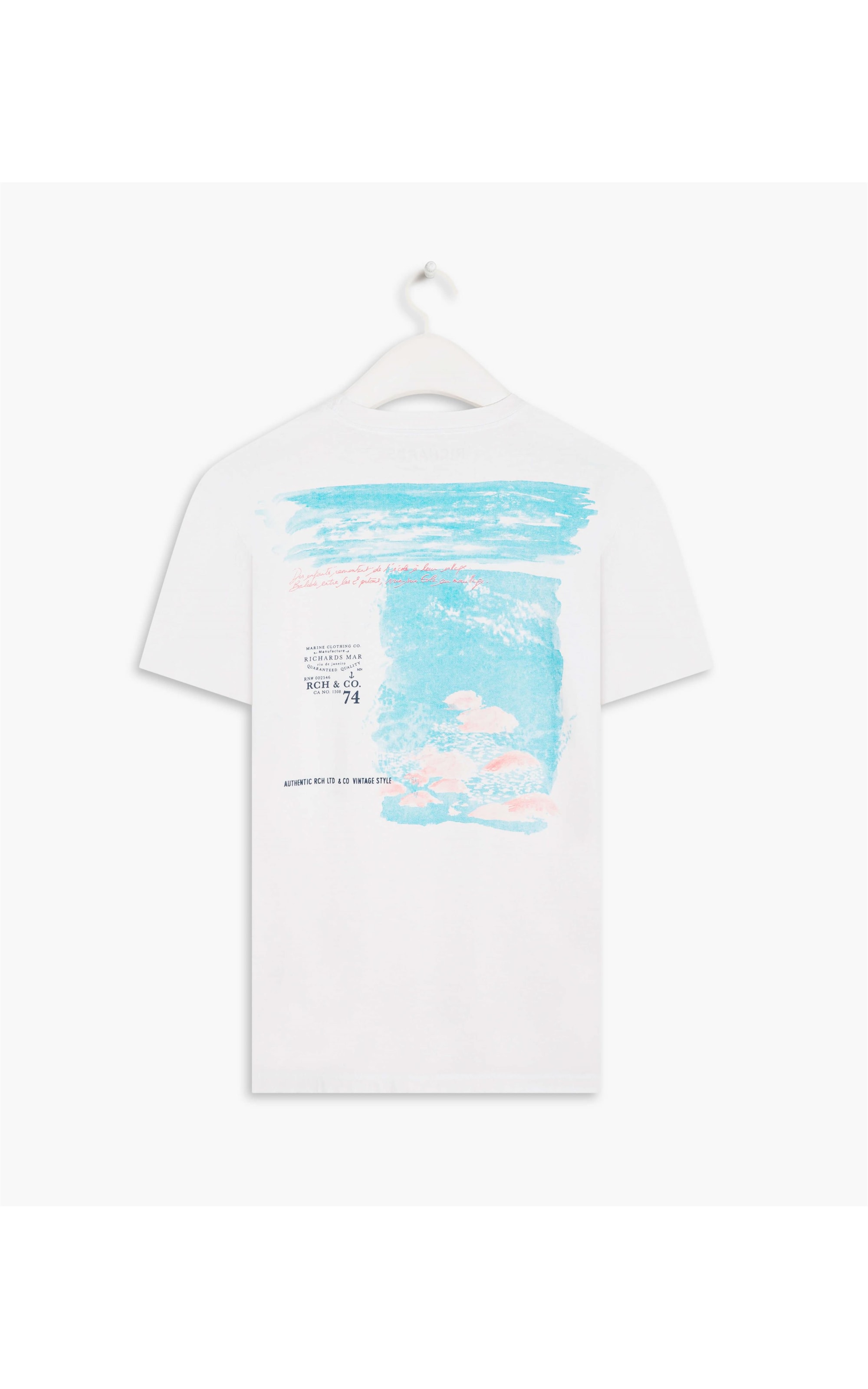 T-Shirt Washed River Branco