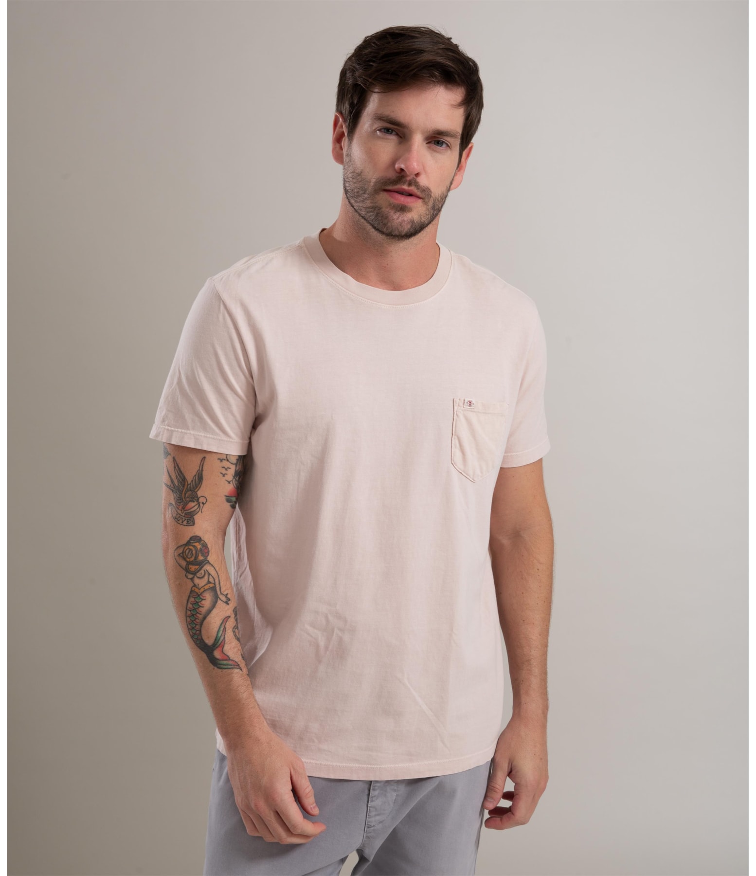 T-Shirt Washed Rosa