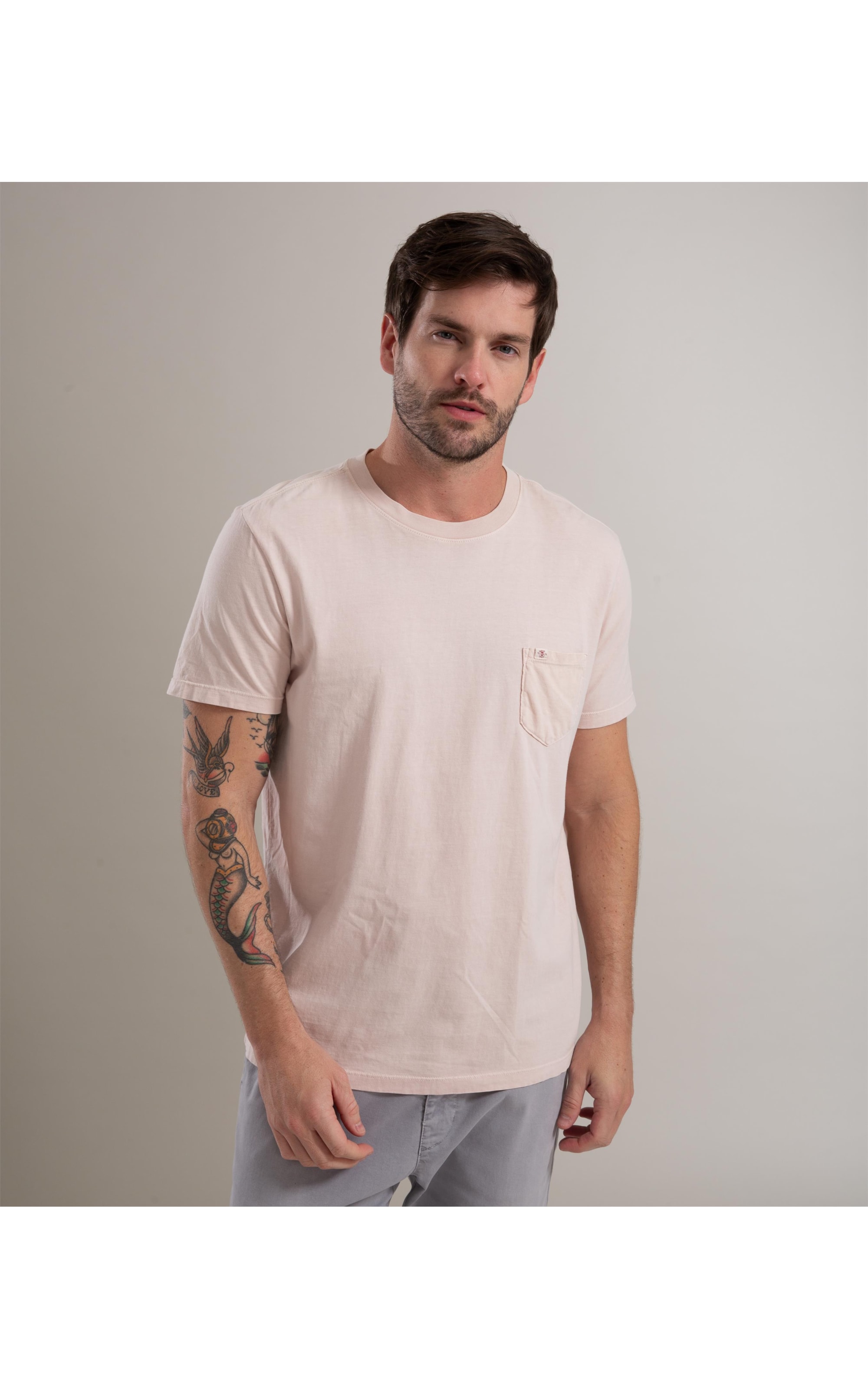 T-Shirt Washed Rosa