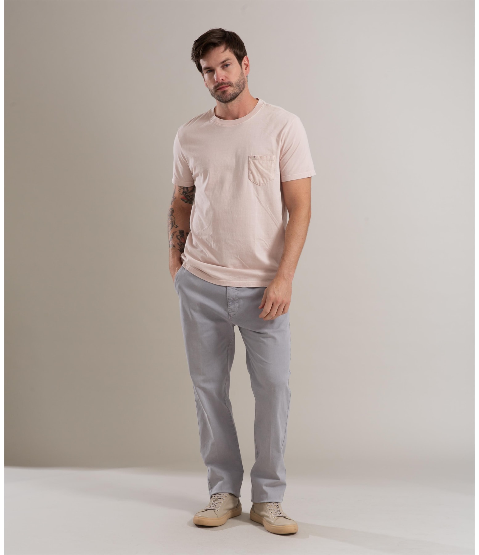 T-Shirt Washed Rosa