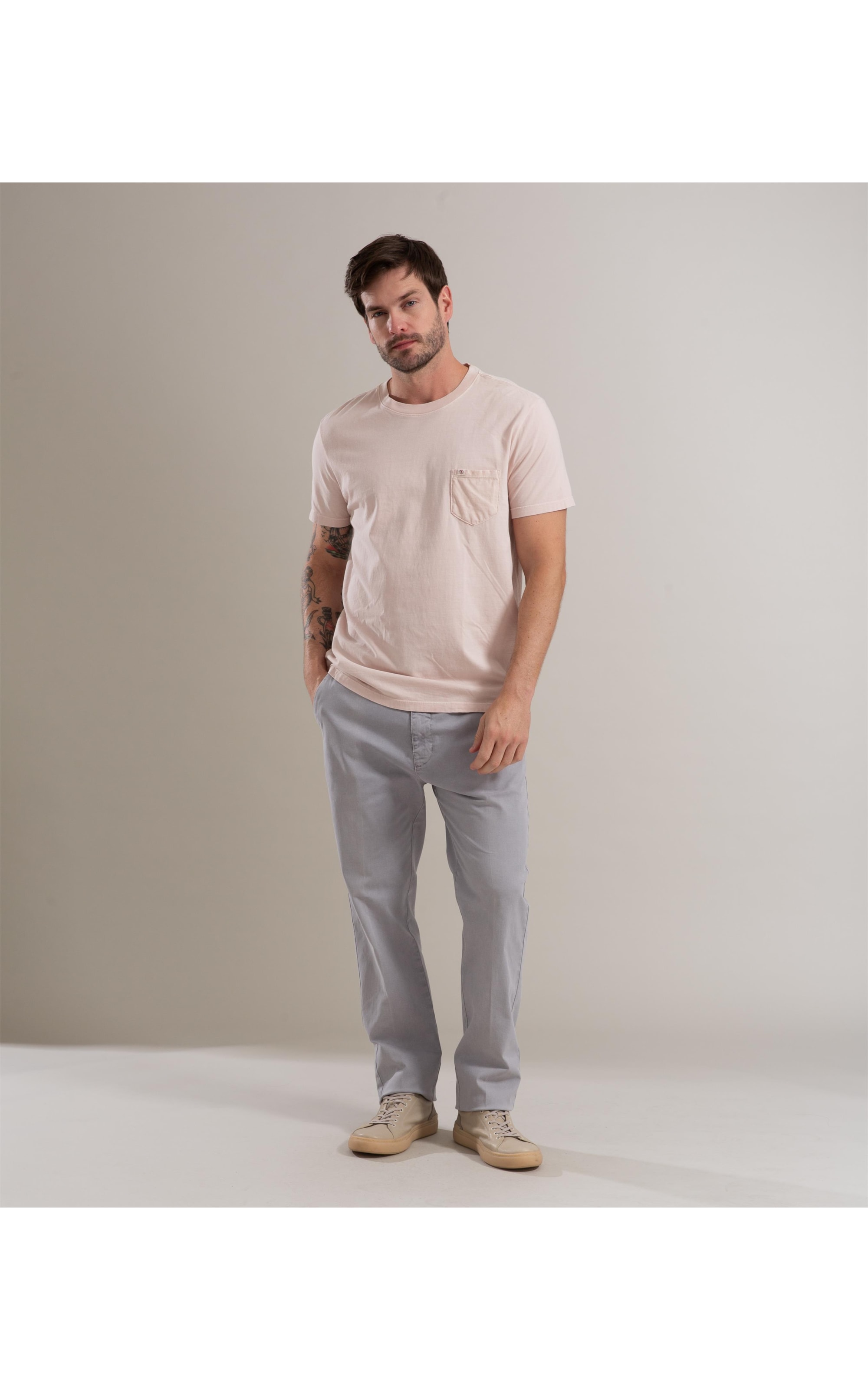 T-Shirt Washed Rosa