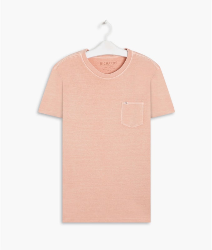 T-Shirt Washed Salmao