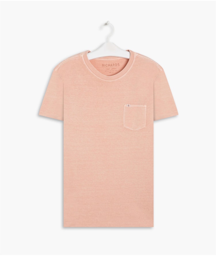 T-Shirt Washed Salmao
