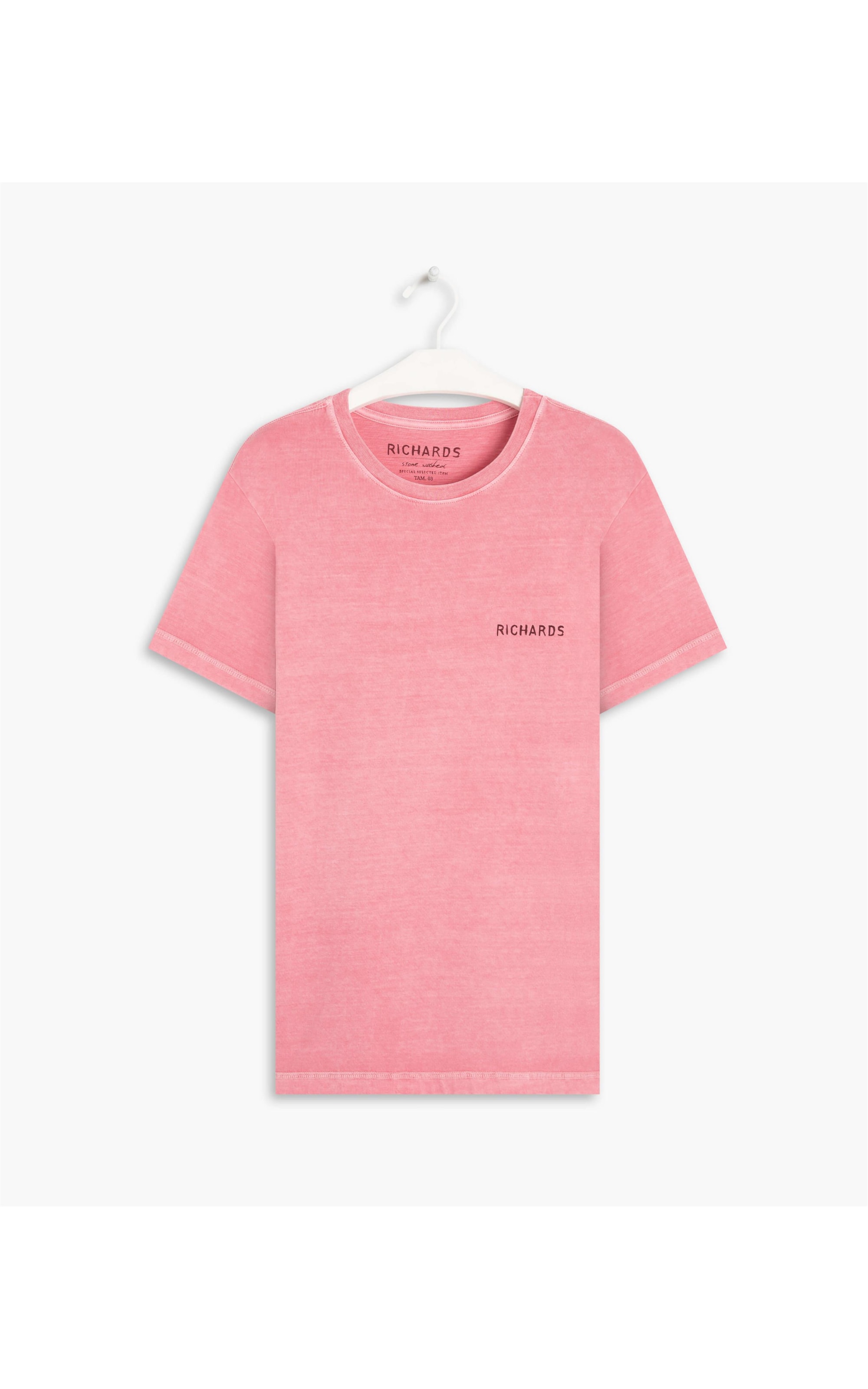 T-Shirt Washed Sketch Palm Costas Mc Vermelho