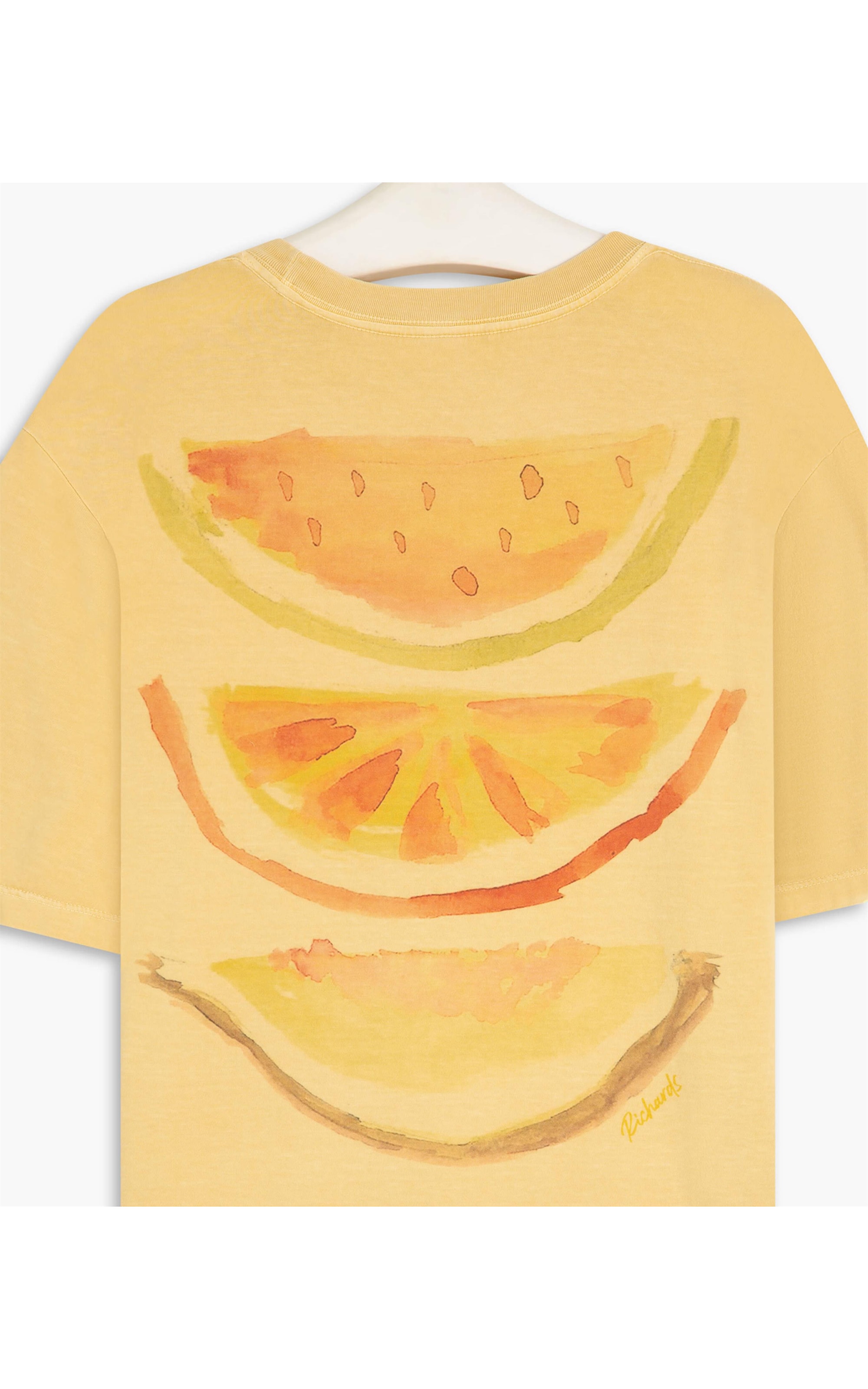 T-Shirt Washed Slices Amarelo