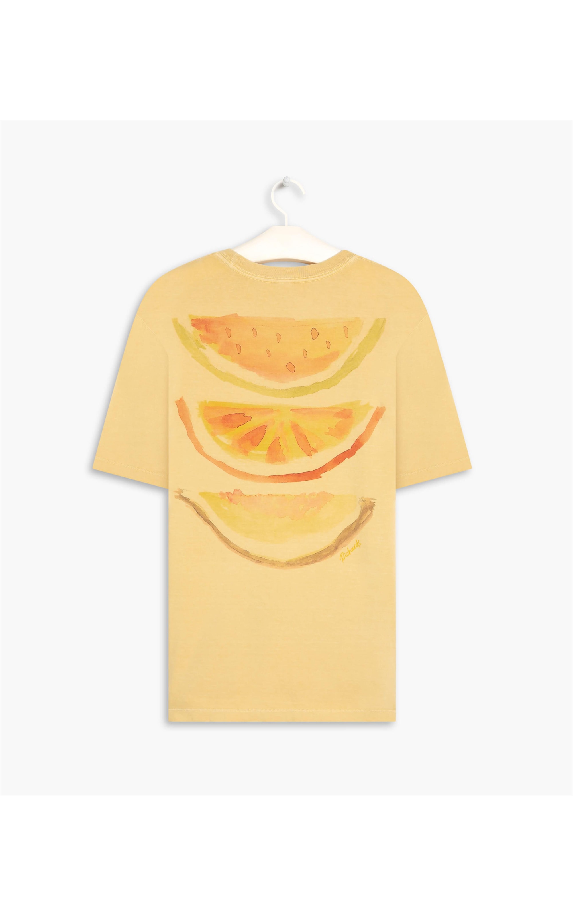 T-Shirt Washed Slices Amarelo