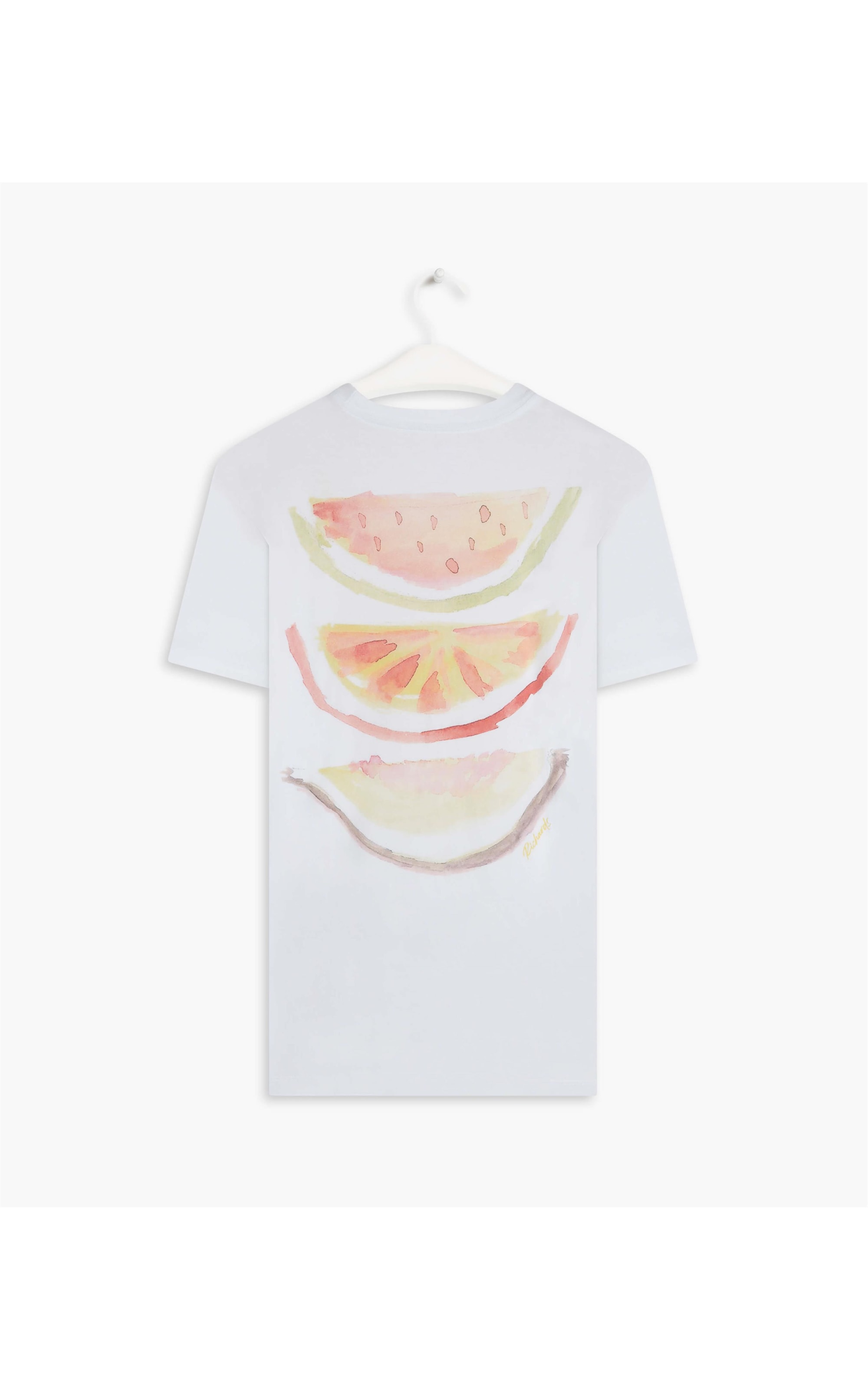 T-Shirt Washed Slices Branco