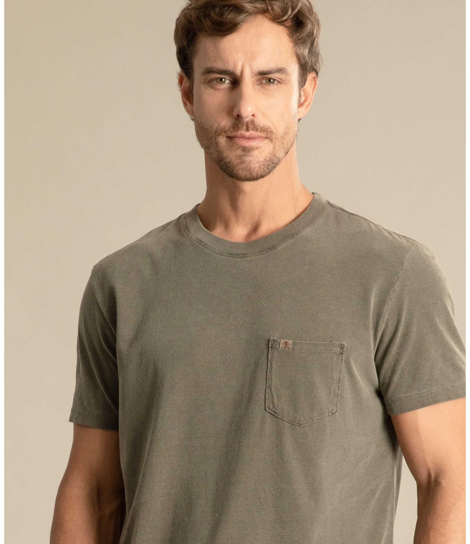 T-Shirt Washed Tabaco