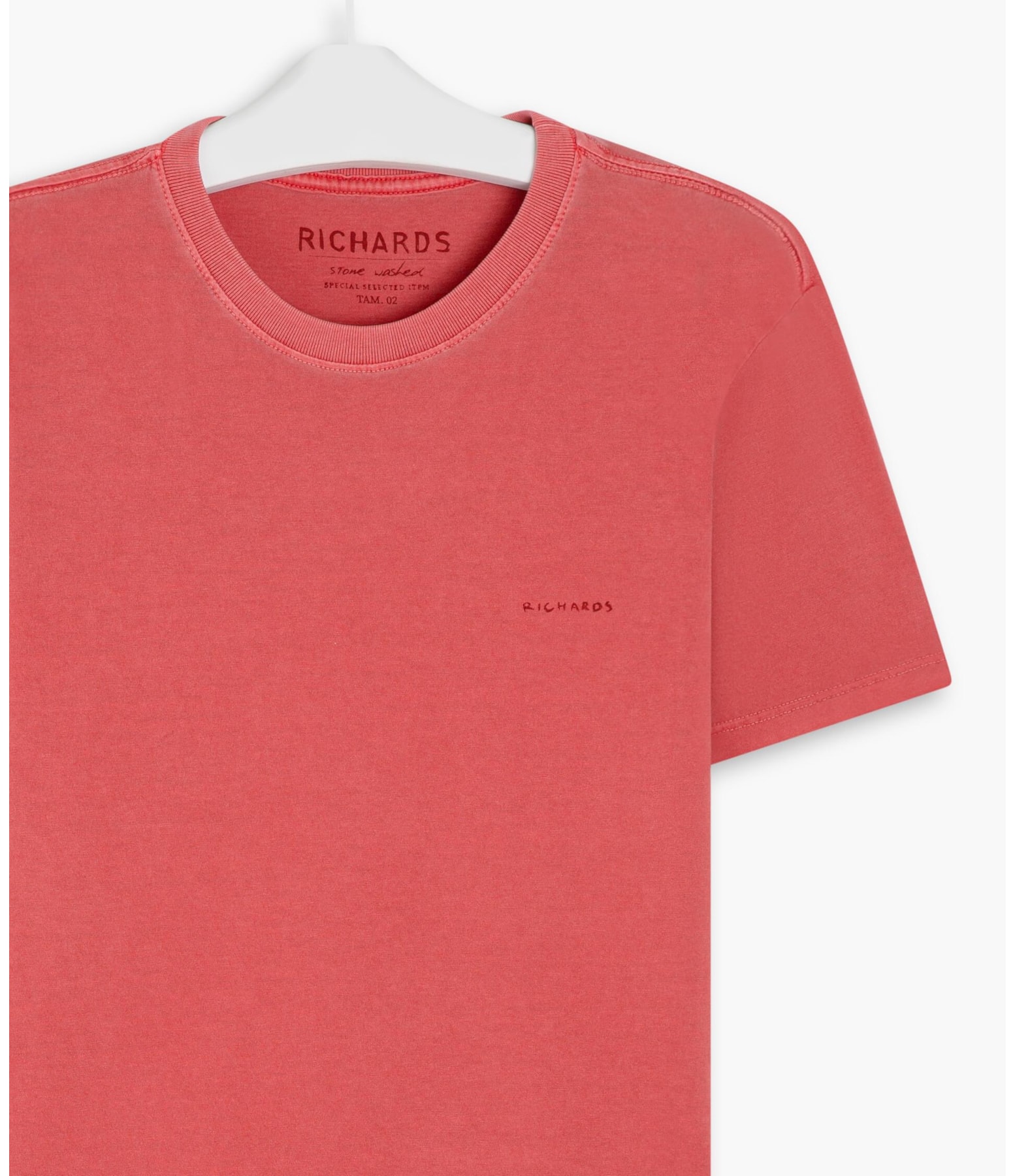 T-Shirt Washed Thaiti  Surf Vermelho