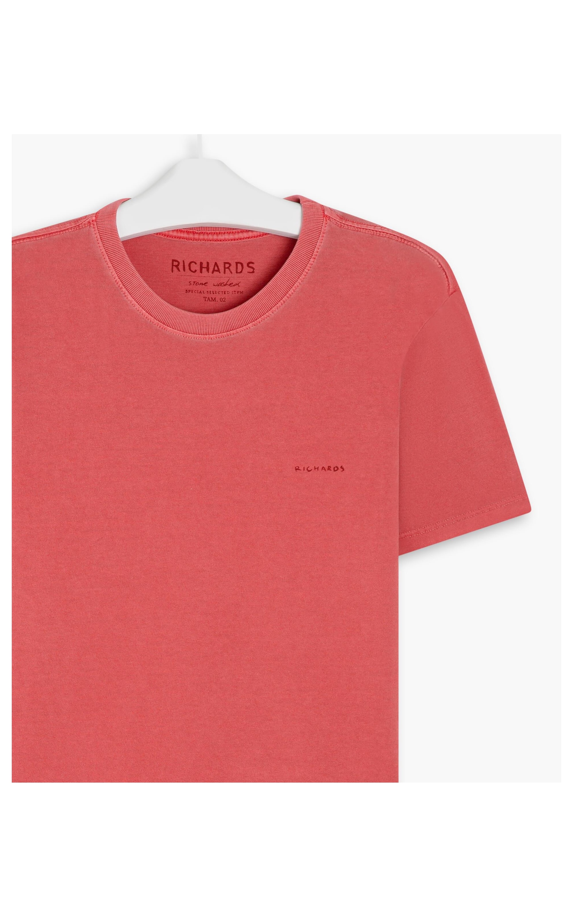 T-Shirt Washed Thaiti  Surf Vermelho