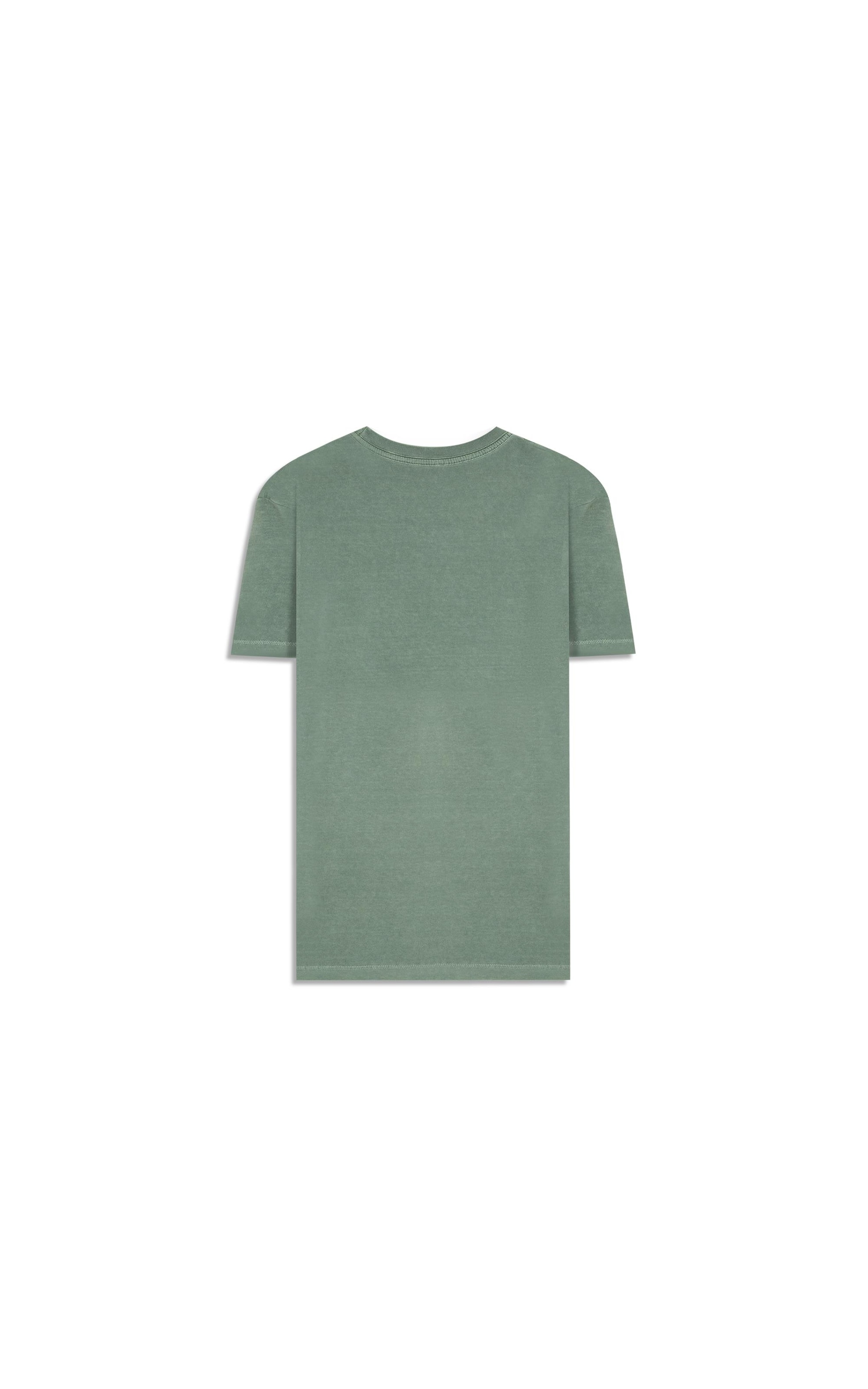 T-Shirt Washed Verde Army