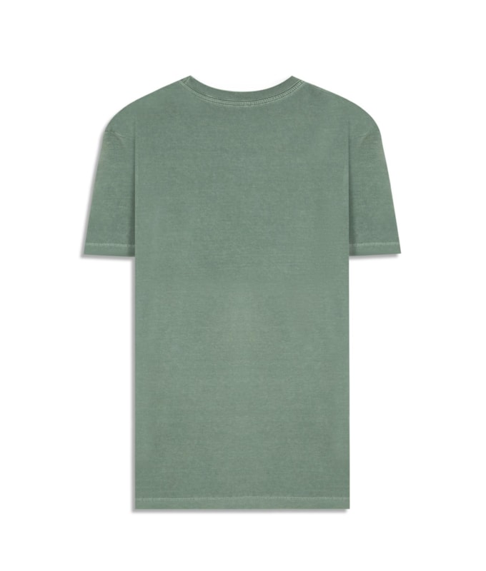 T-Shirt Washed Verde Army