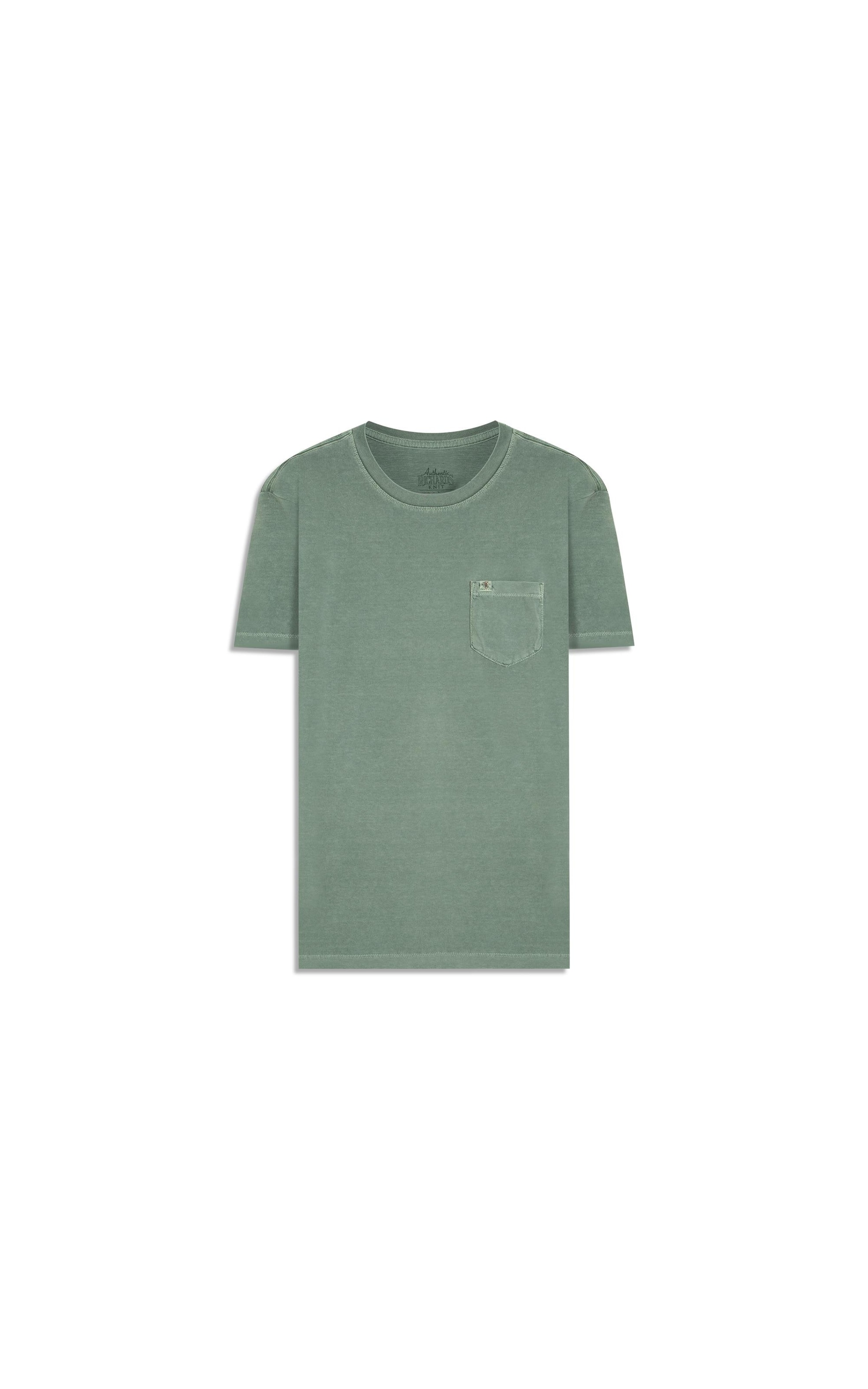 T-Shirt Washed Verde Army