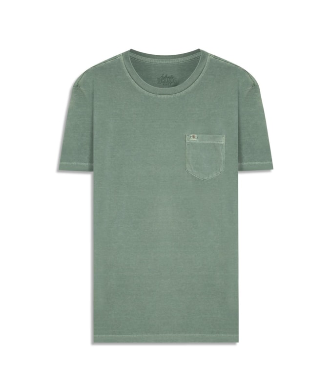 T-Shirt Washed Verde Army