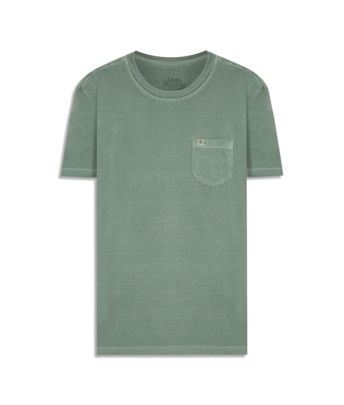 T-Shirt Washed Verde Army