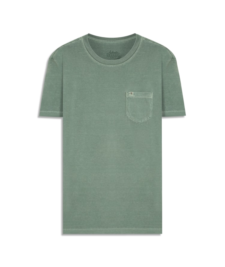 T-Shirt Washed Verde Army
