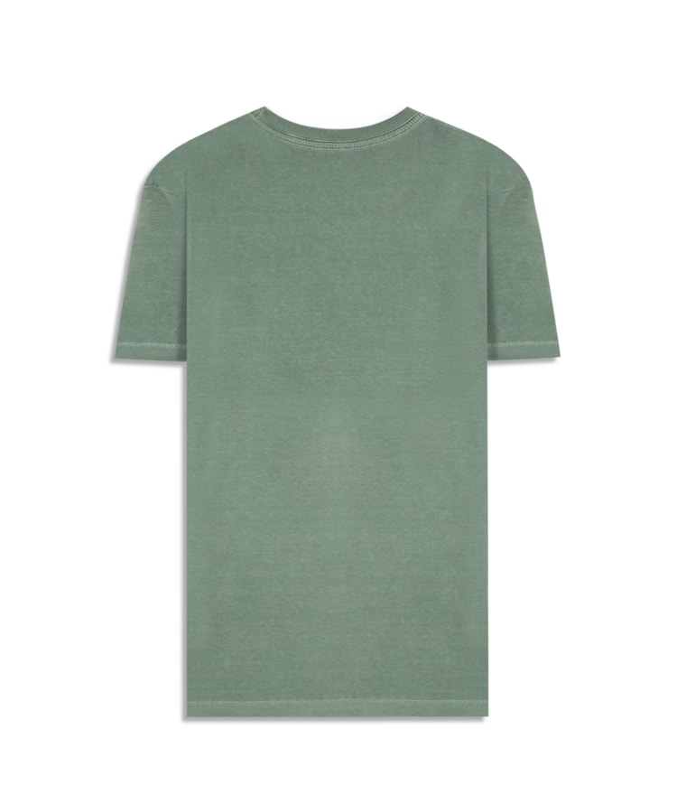 T-Shirt Washed Verde Army