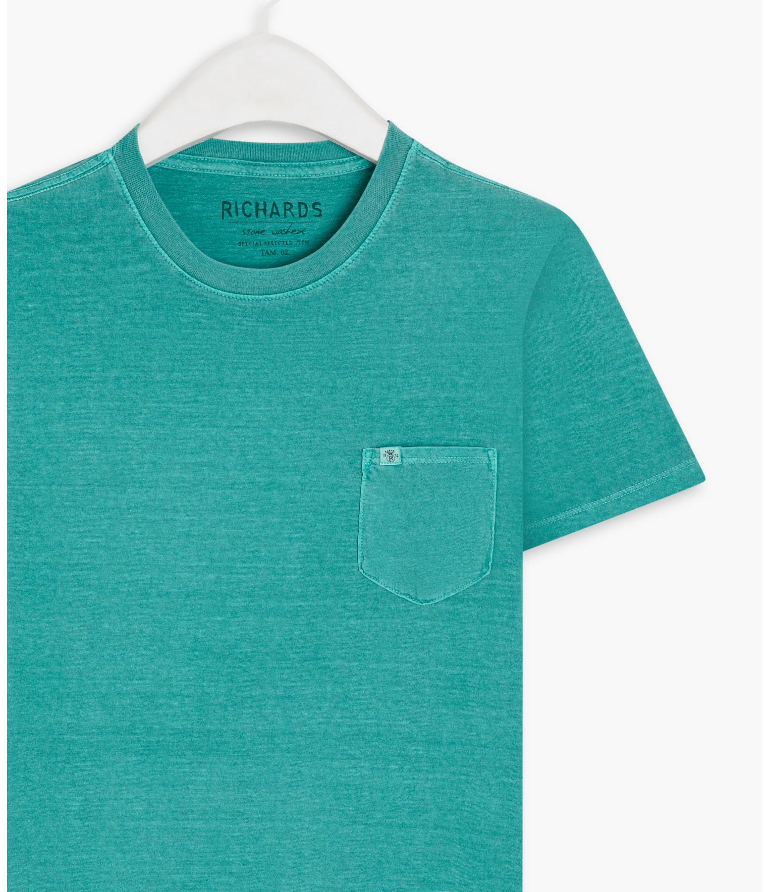 T-Shirt Washed Verde Bandeira
