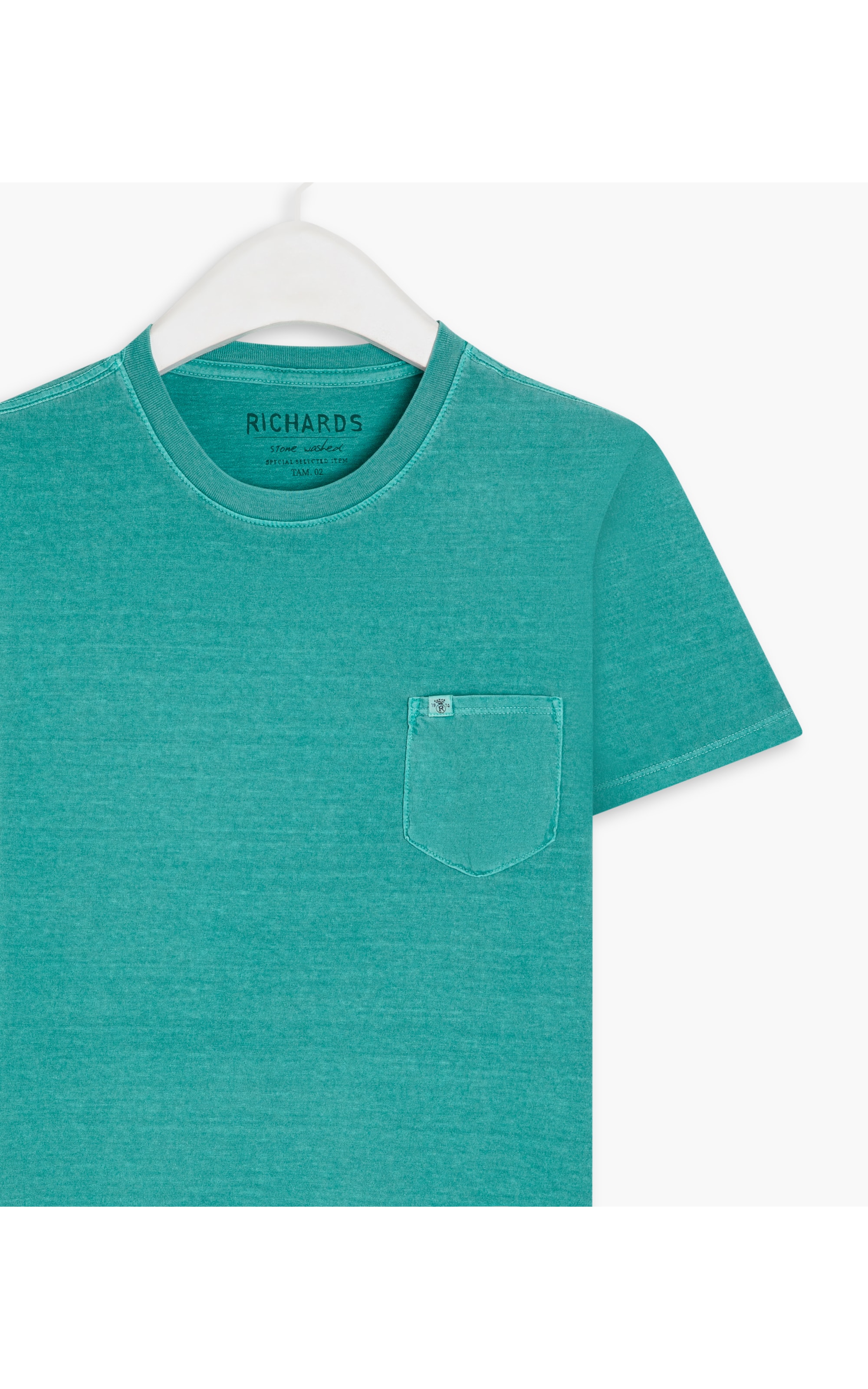 T-Shirt Washed Verde Bandeira
