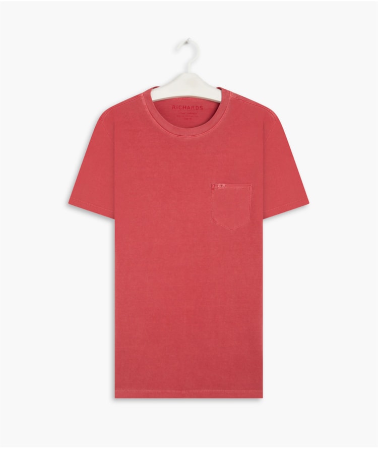 T-Shirt Washed Vermelho