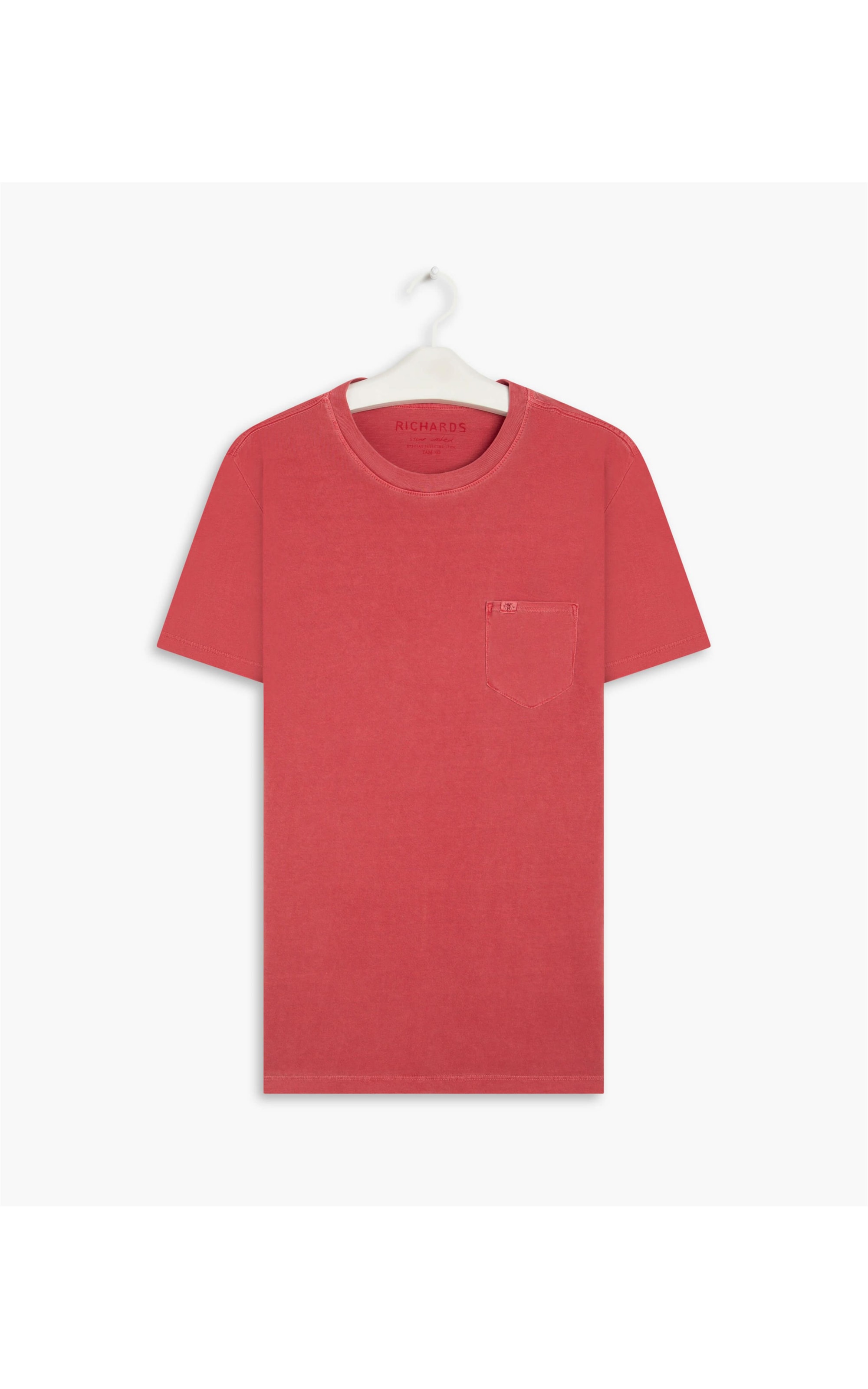 T-Shirt Washed Vermelho