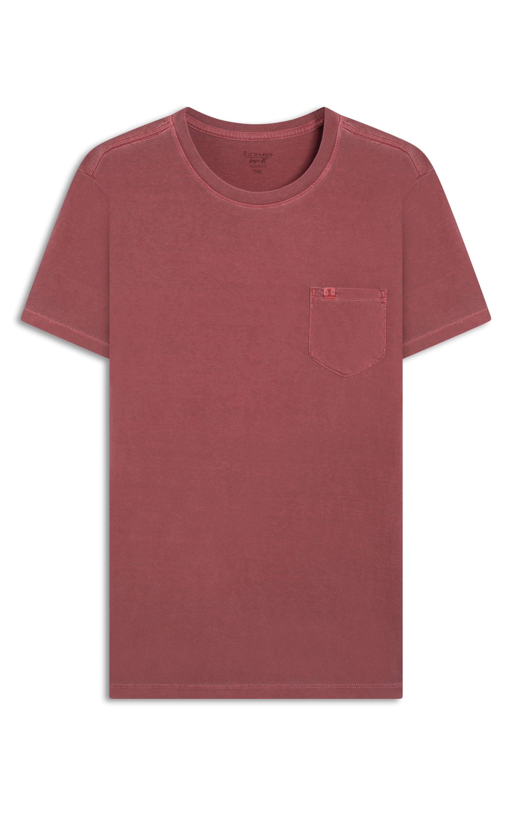 T-Shirt Washed Vinho