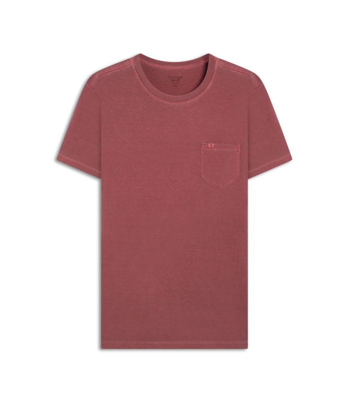 T-Shirt Washed Vinho