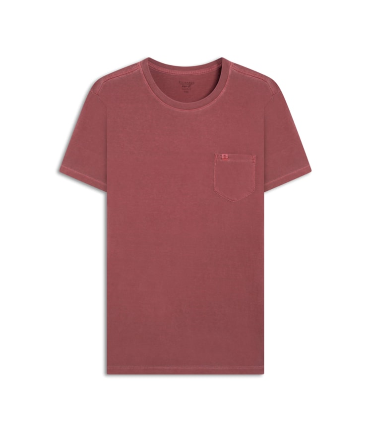 T-Shirt Washed Vinho
