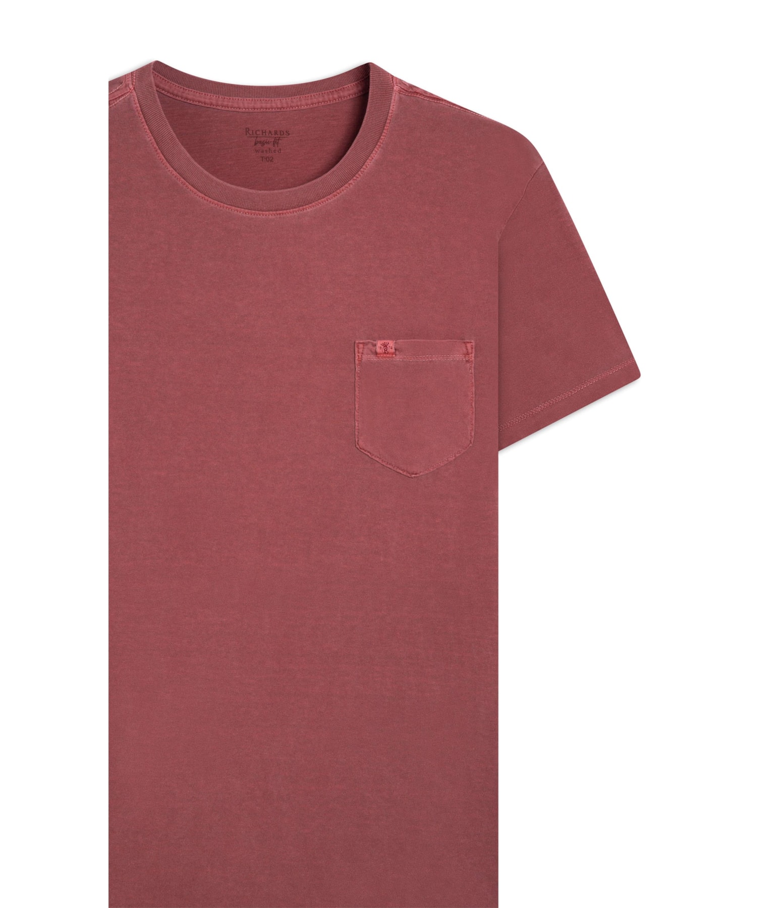 T-Shirt Washed Vinho