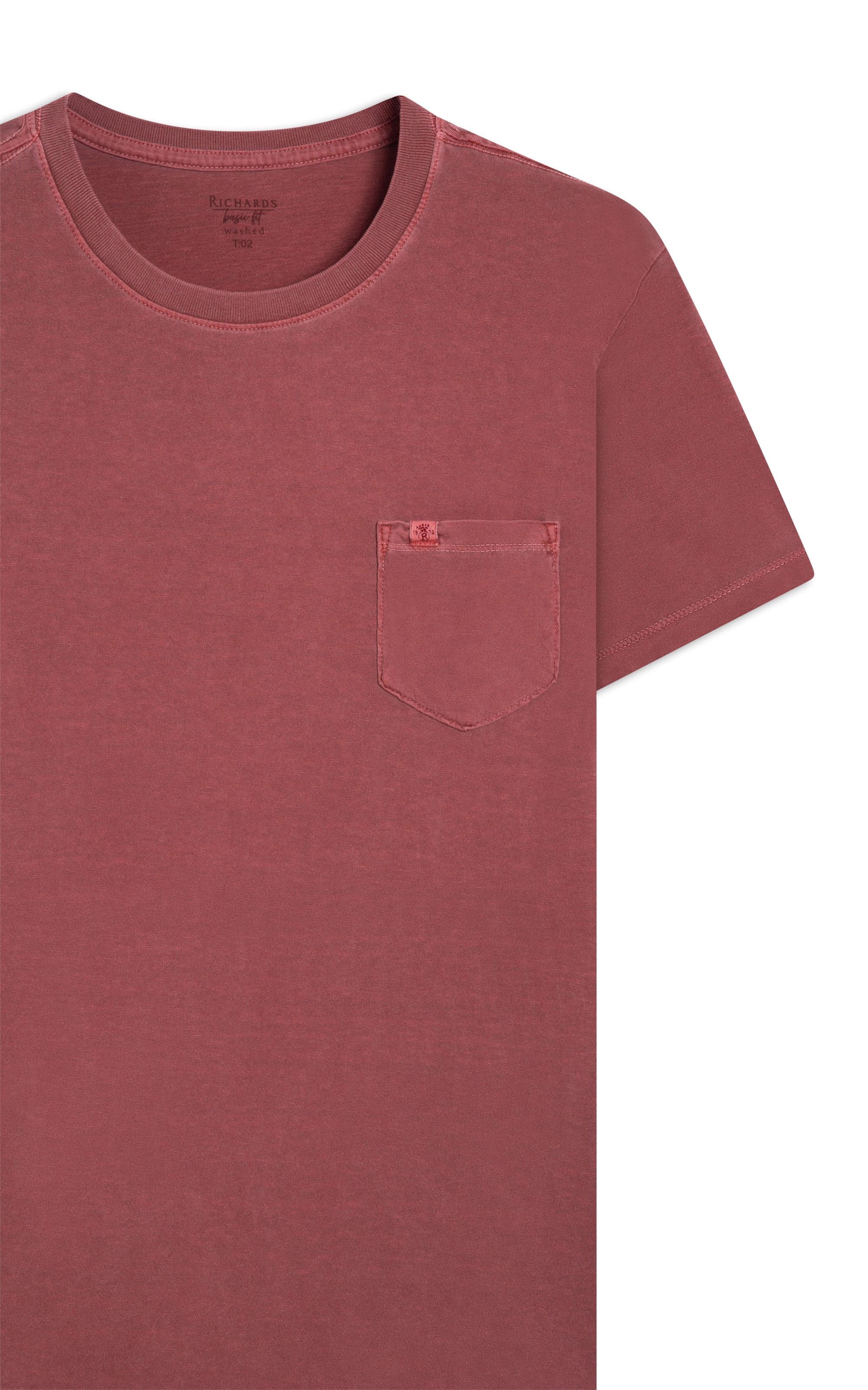 T-Shirt Washed Vinho