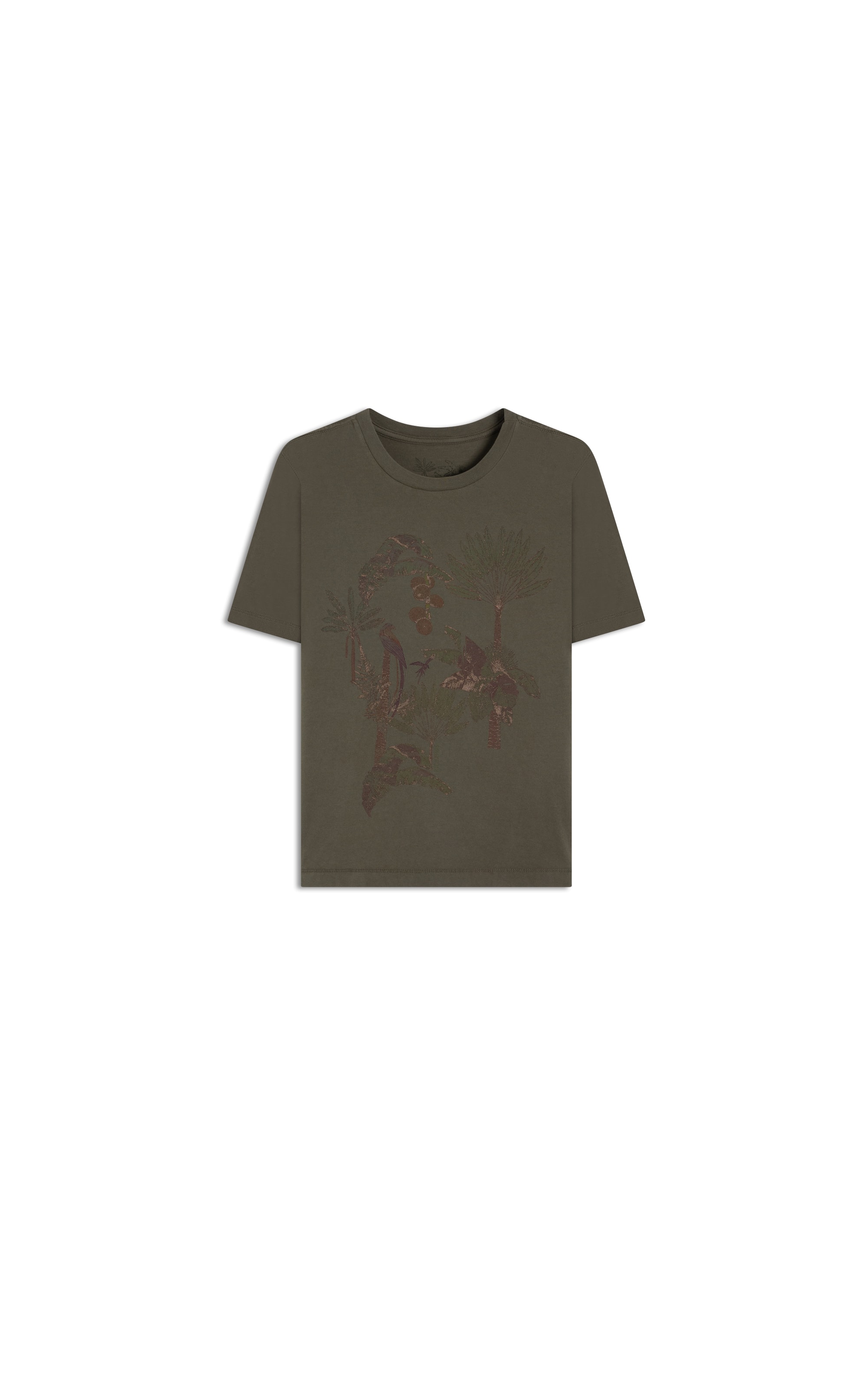 T-Shirt Zuri Estampada Paradise Gd Verde Oliva