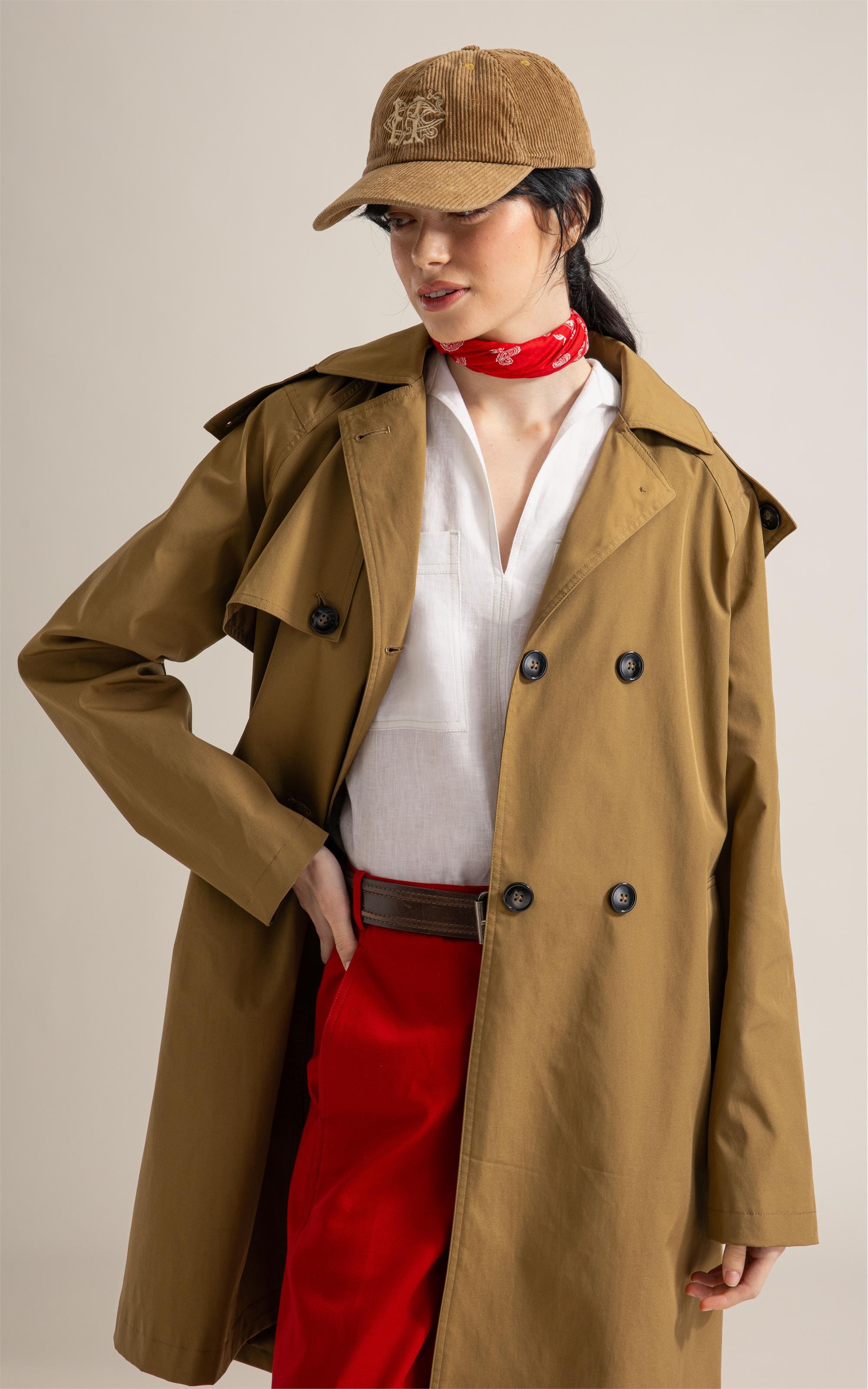 Tech Trench Coat Caqui