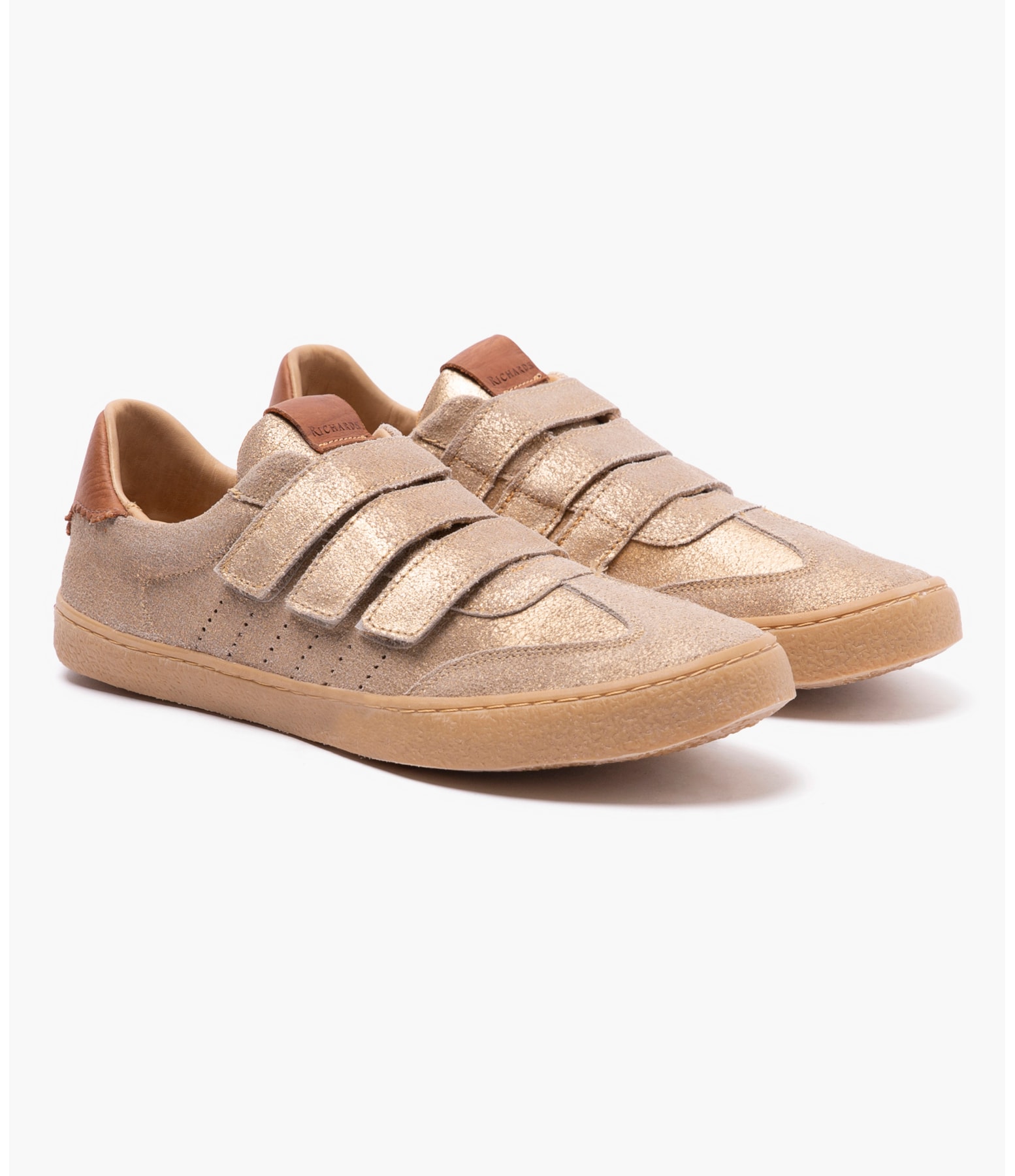Tênis Tripple Velcro Dourado
