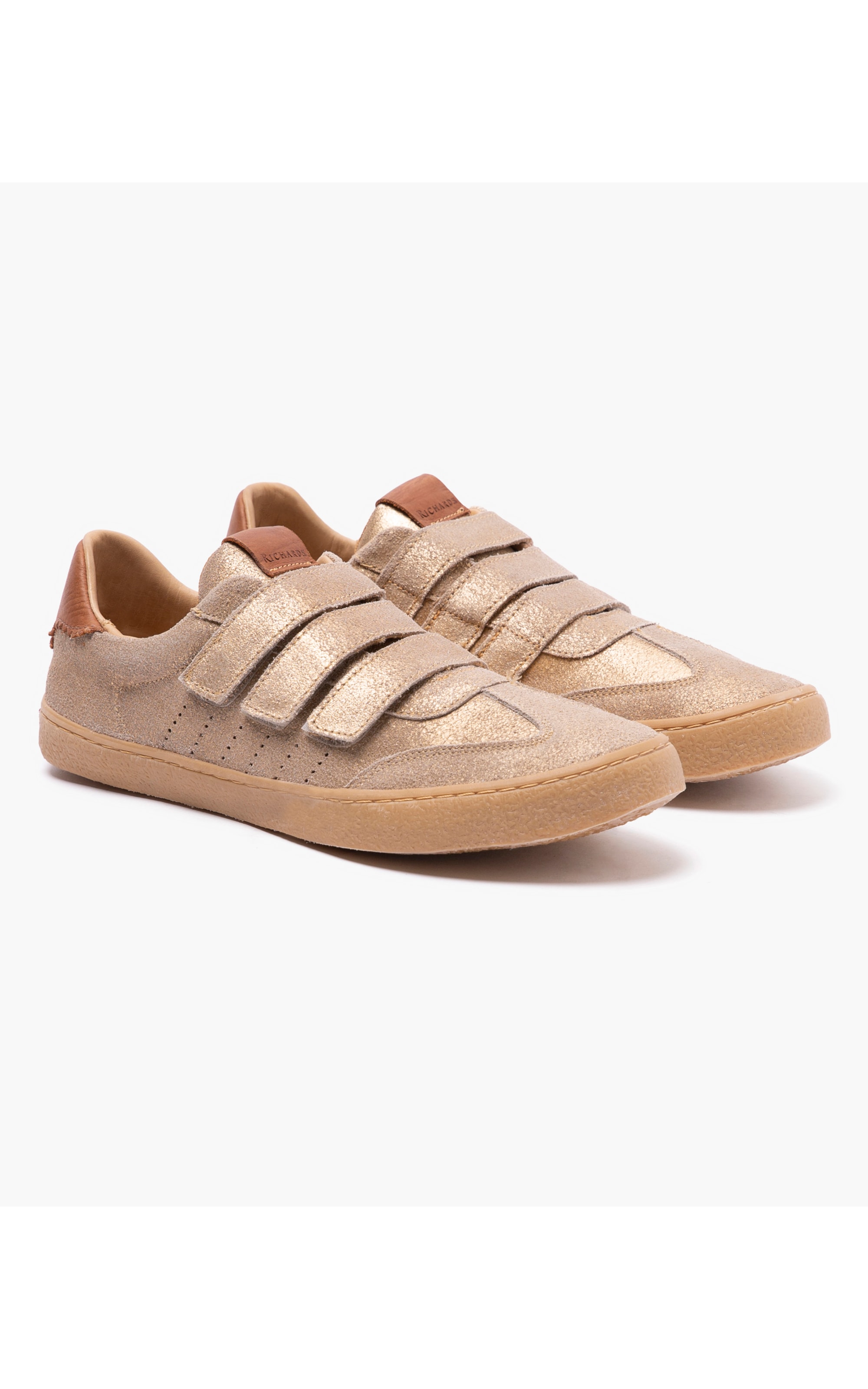 Tênis Tripple Velcro Dourado