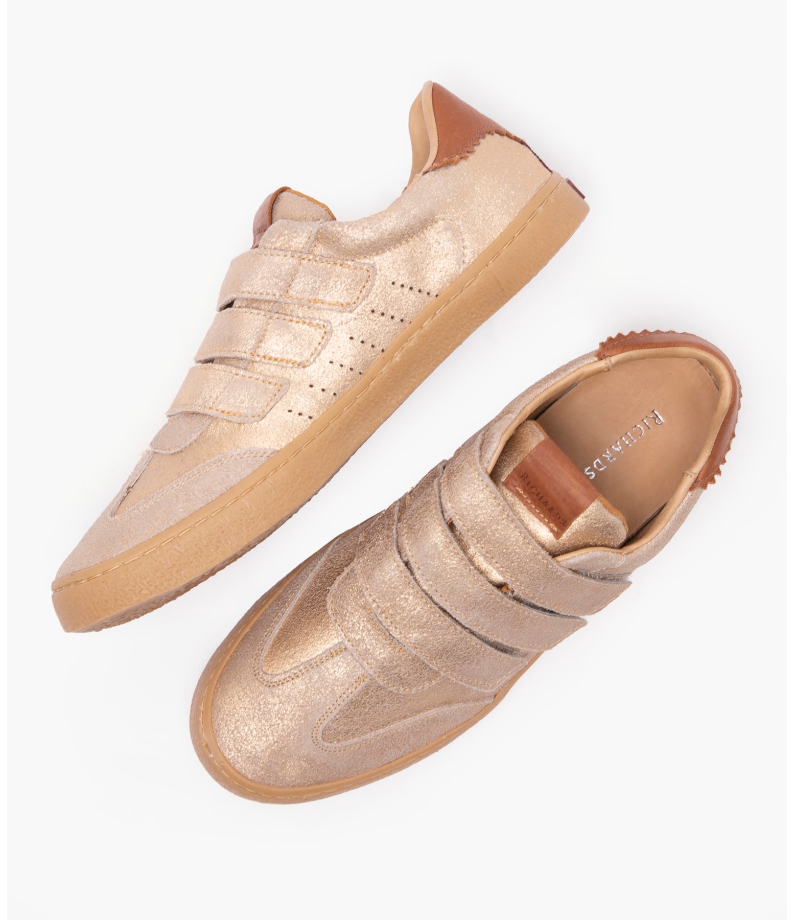 Tênis Tripple Velcro Dourado