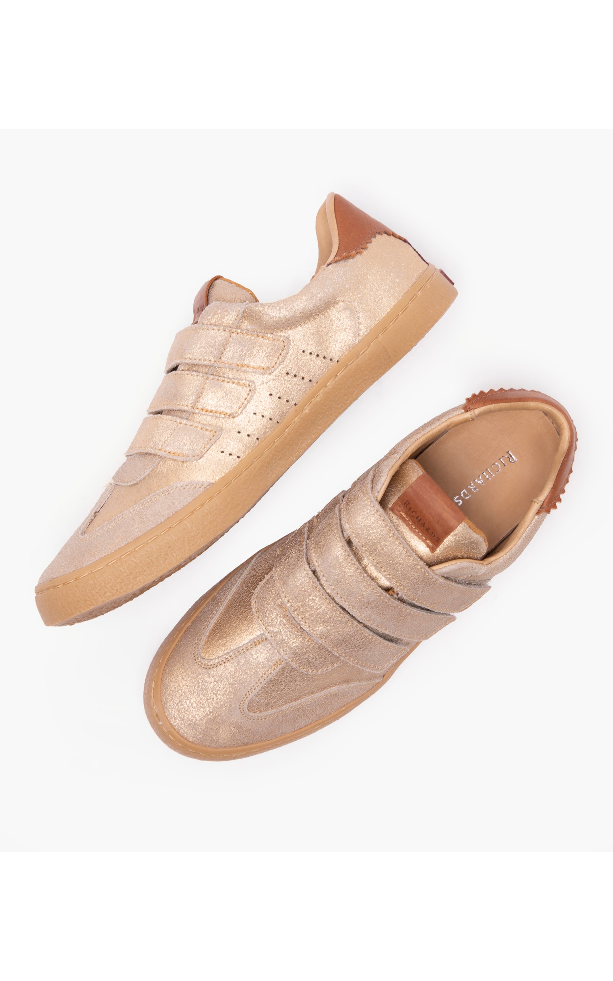 Tênis Tripple Velcro Dourado