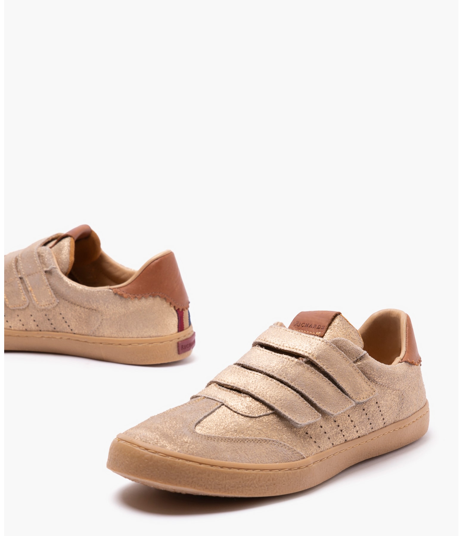 Tênis Tripple Velcro Dourado