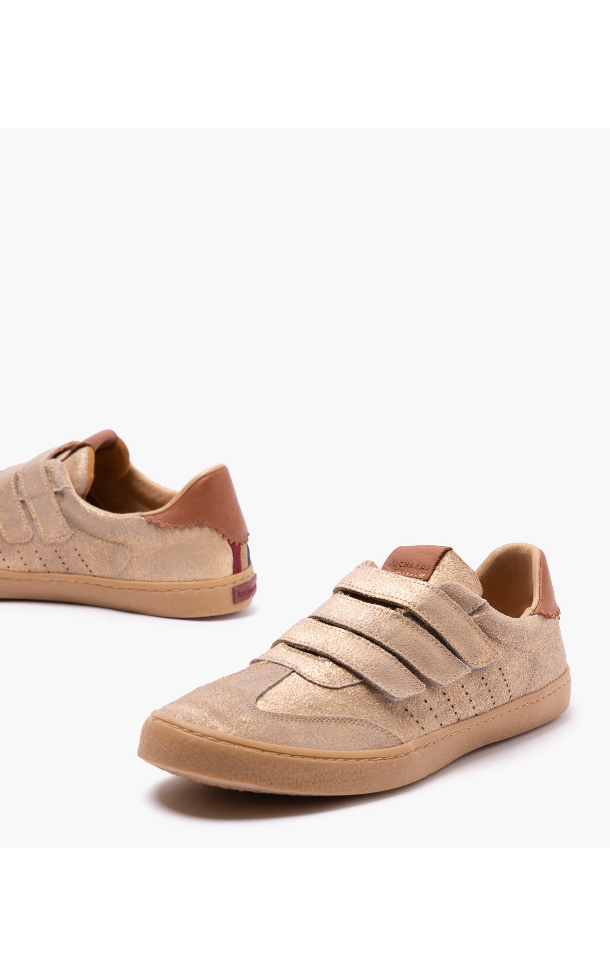 Tênis Tripple Velcro Dourado